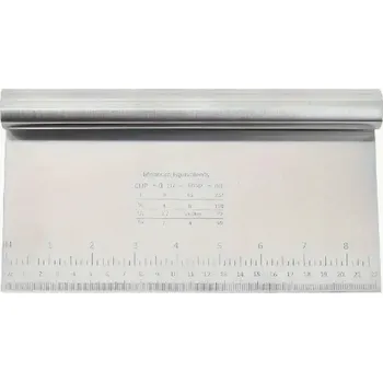 Kuchyňská stěrka AK Nerezová cukrářská karta 22x12 cm