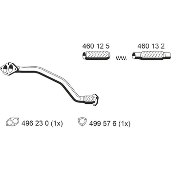 Auto-moto Výfuková trubka ERNST 243469