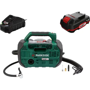 Kompresor Parkside PKA 20-Li B2, 800006790 2x 2,0 Ah + nabíječka