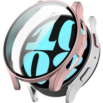 Příslušenství k chytrým hodinkám Ochranný kryt pro Samsung Galaxy Watch 5 40mm - Růžový lesklý