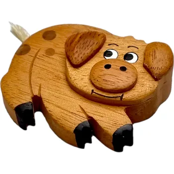 Dekorativní magnet 2Kids Toys Dřevěná magnetka velká Prase