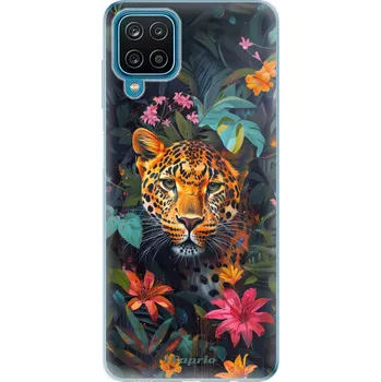 Pouzdro na mobilní telefon Odolné silikonové pouzdro iSaprio - Flower Jaguar - Samsung Galaxy A12