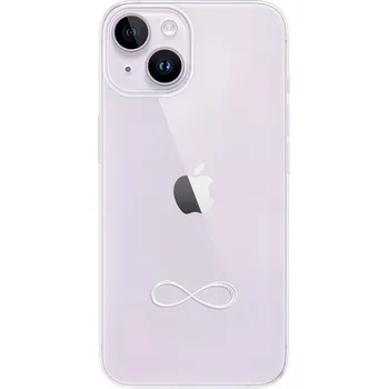 Odolné silikonové pouzdro iSaprio - čiré - Infinity - iPhone 14