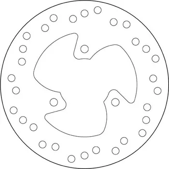 Brzdový kotouč Brzdový kotouč BREMBO Oro Fix - 68B40717 APRILIA SR 50 Racing 1997-2000