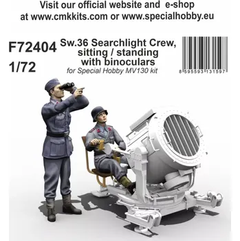 Plastikový model CMK 1/72 Sw.36 Searchlight Crew (2 fig.)