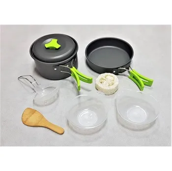 Kempingové nádobí 9-dílná kempingová sada nádobí