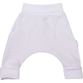 Dupačky Česká výroba Tepláčky Baggy rostoucí s kožíškem MKcool Bílé Vel. 62