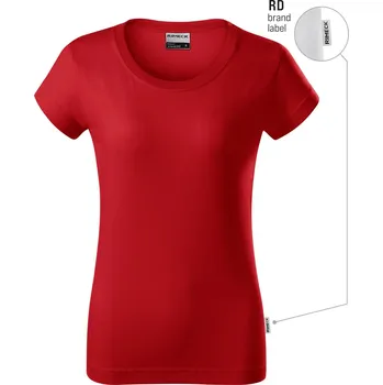 Rimeck Resist R02 – dámské pracovní tričko, 160 g, 100% předsrážená bavlna, praní až na 95 °C Barva: červená 07 (brand label), Velikost: M