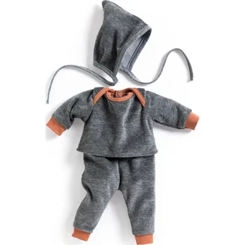 Dřevěná hračka Baby Pomea - tepláková souprava s čepičkou pro panenky