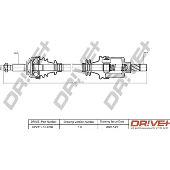 Poloosa kola Hnací hřídel Dr!ve+ DP2110.10.0760