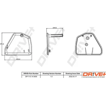 Hydraulický filtr Sada hydraulického filtru, automatická převodovka Dr!ve+ DP1110.14.0009