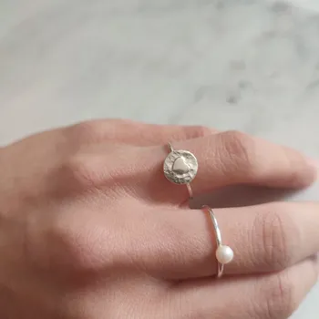 Prsten Prstýnkárna Tepané srdíčko stříbrný prstýnek AG 925 ≤ 1,3 g Velikost prstenu: 10 (62)