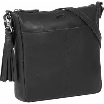 Justified Dámská kožená taška přes rameno Glorie černá