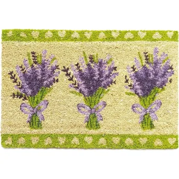 Rohožka Kokosová rohožka Svazek levandule, 60 × 40 cm
