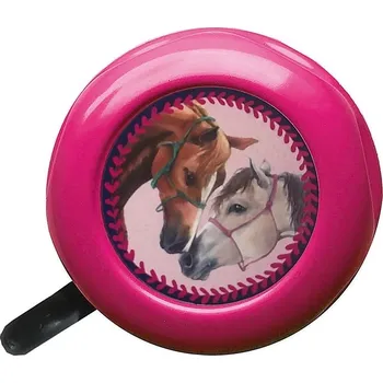 Zvonek na kolo zvonek Bike Fashion Horses růžový (zvonek Bike Fashion Horses růžový)