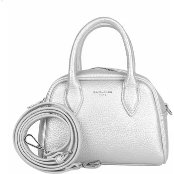 Moderní opravdu malá kabelka do ruky David Jones CM7046 stříbrná