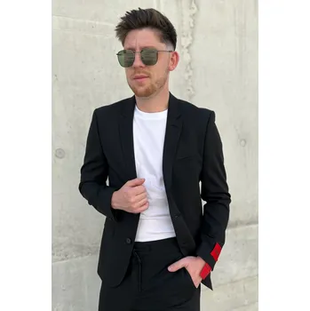 Pánské sako HUGO 50508337 černé Velikost: 52-XL