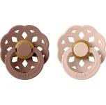 BIBS Boheme dudlík z přírodního kaučuku 2ks Woodchuck/Blush - velikost 2 (6+ m.)
