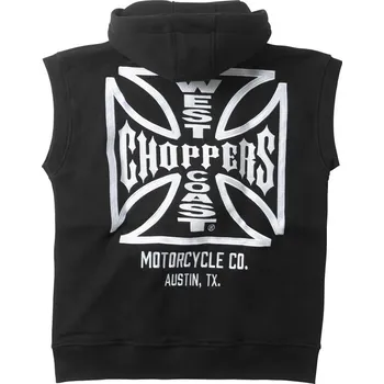 Pánská mikina West Coast Choppers Mikina bez rukávů Og Austin Texas černá 4XL