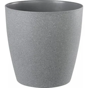 Květináč Květináč Strend Pro Stone, 35x35 cm, šedý, efekt kamene