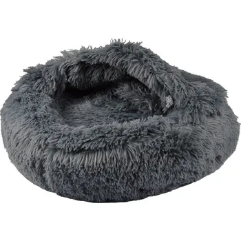 pelíšek pro malé zvíře Tmavě šedá kukaň pro kočku ø 55 cm – Love Story ID_1636862