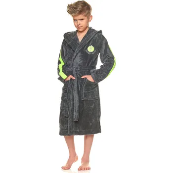 Dámské noční prádlo L&L župan chlapecký 2044 SH - grafit, 134-140 (#NAME?)