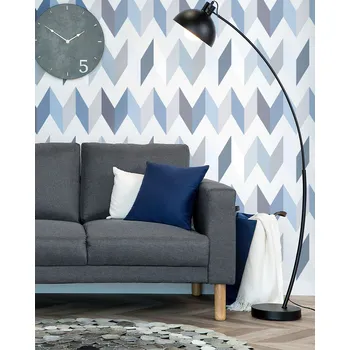 Stojací lampa Stojací lampa černá kovová 155 cm nastavitelný stínicí kabel s průmyslovým designem obloukové lampy Beliani