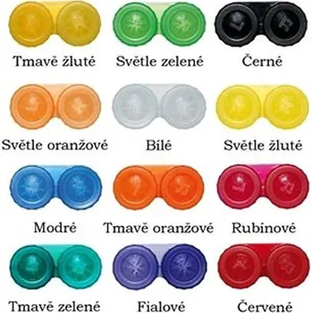 Kontaktní čočky KAIDA Pouzdro ma kontaktní čočky klasické jednobarevné, Barva: Bílá