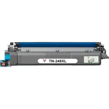 VybavKancl Brother TN-248XL C - kompatibilní cyan toner, XL kapacita s novým čipem