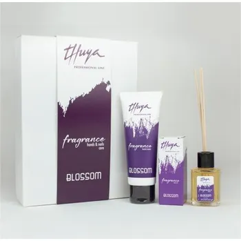 Kosmetická sada Thuya Professional Line Fragrance Blossom Kit - Krém na ruce 75 ml + olej na nehty 14 ml + vonný difuzér Dárková sada