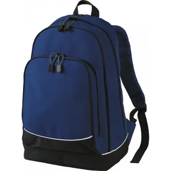 Městský batoh Halfar Batoh pro denní nošení se dvěma kapsami 18 litrů Barva: modrá námořní, Velikost: 28,5 x 42 x 17 cm HF3310