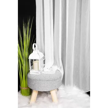 Záclona Záclona sablé DREHER MIRA žíhaná s olůvkem, bílá, výška 250cm ( v metráži)