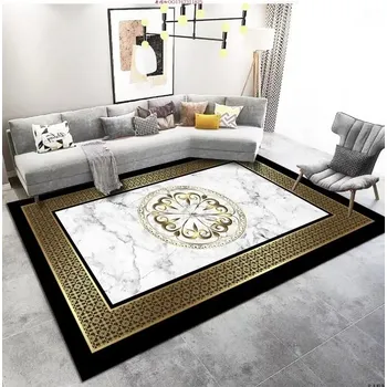 Koberec Koberec do obýváku protiskluzový, velký, pratelný | motiv ornamentu - flanel 7,100 x 200 cm 39,4 x 78 palců