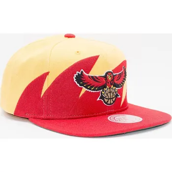 Kšiltovka Kšiltovka Mitchell & Ness NBA HWC Atlanta Hawks Gold-Red žlutá