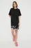 Dámské šaty Karl Lagerfeld Signature Hem T-shirt Dress 231W1357 černé