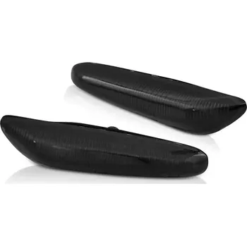 Směrový světlomet BOČNÍ LED DYNAMICKÉ BLINKRY BMW E46, E60, E87, E90, SEQ, ČERNÉ (KBBM39)