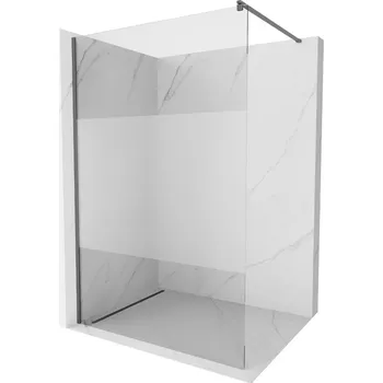Mexen Kioto Walk-in sprchová stěna 120x200, transp./frost 8, kartáč. kov 800-120-101-95-35