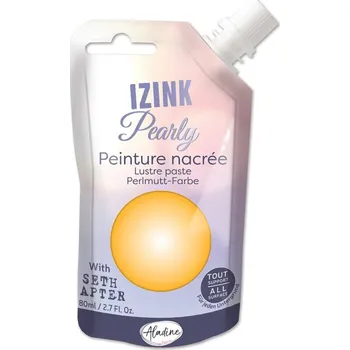 Vodová barva Aladine Perleťová barva Aladine Izink Pearly, 80 ml - or, zlatá
