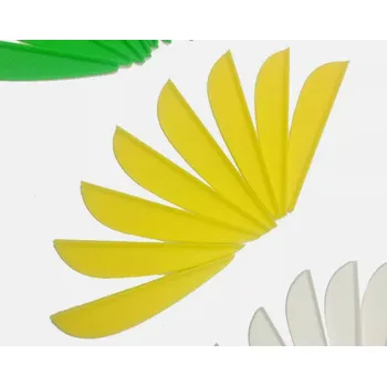 Příslušenství pro luk a kuši Plastová křidélka letka na šípy 2" / 50mm žlutá