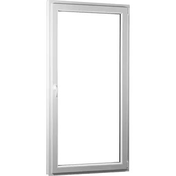 Okno SKLADOVÁ-OKNA.cz Jednokřídlé plastové balkónové dveře REHAU Smartline+, pravé - 950 x 2080 mm Bílá