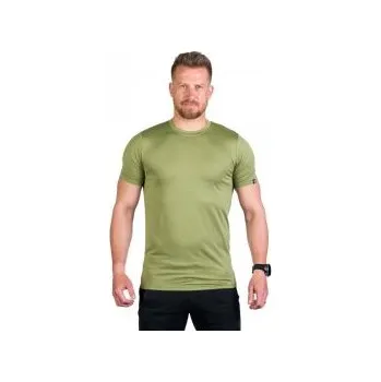 Pánské tričko Northfinder Brenton greenmelange XL; Zelená triko