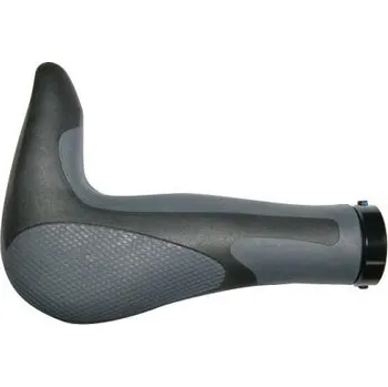 Rohy na řídítka Force rohy GEL s integrovanýmí rohy (černá/šedá)