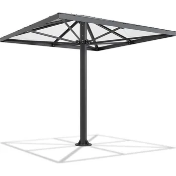 Přístřešek na auto Přístřešek REGENSBURG, čtvercová pyramidální střecha, výška 3,05 m