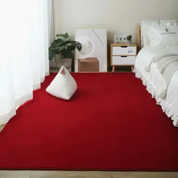 Koberec Velký měkký koberec do obýváku - Červené víno,50 x 80 cm (19,6 x 31,5 palce)