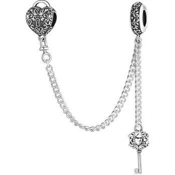 Šperk NUBIS® Stříbrný bezpečnostní řetízek na náramek - S0033