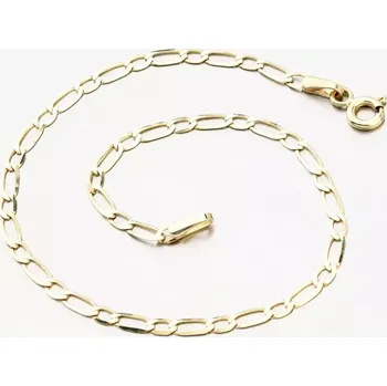 Náramek Náramek žluté zlato 585 Figaro 44-1006 délka 17 cm