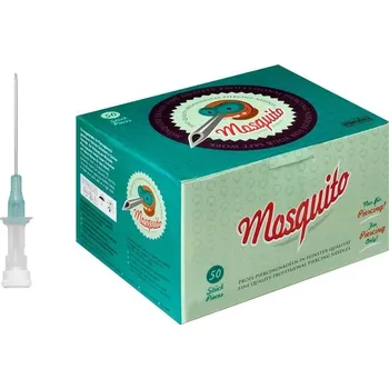 Piercing ► Mosquito kanyla 18G zelená - 1,3 mm - samouvolňovací 50ks