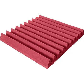 akustická pěna Mega-acoustic Akustická pěna V-profil červená 50x50x4 cm
