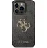 Pouzdro na mobilní telefon Guess PU 4G Metal Logo pro Apple iPhone 15 Pro Max, šedé