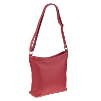 Kabelka NovaKabelka.cz Kožená italská crossbody kabelka Ebe Rossa